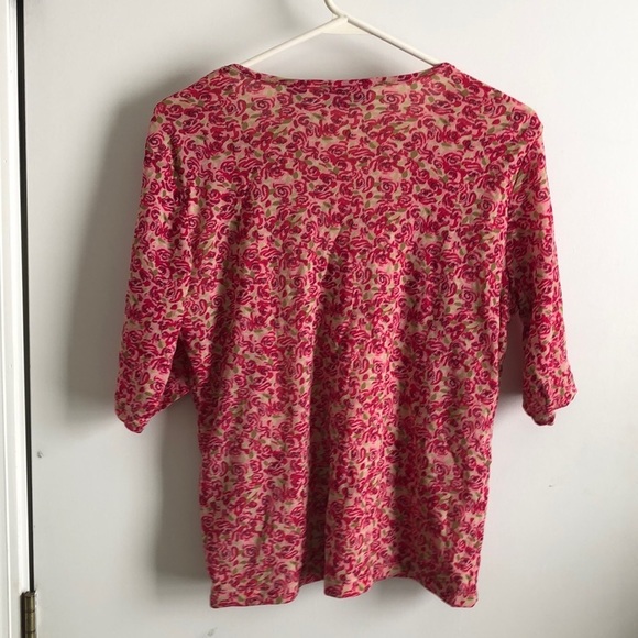 New York & Co. Floral V-Neck Blouse – Vibrant Elegance Size XL T238 - Picture 2 of 6